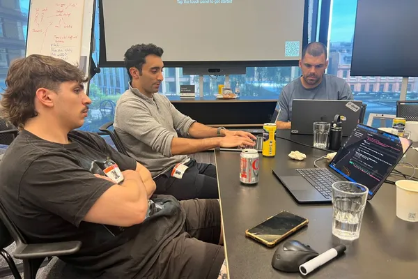Svetoslav Petkov and team at the AWS Publishing Hackathon 2026