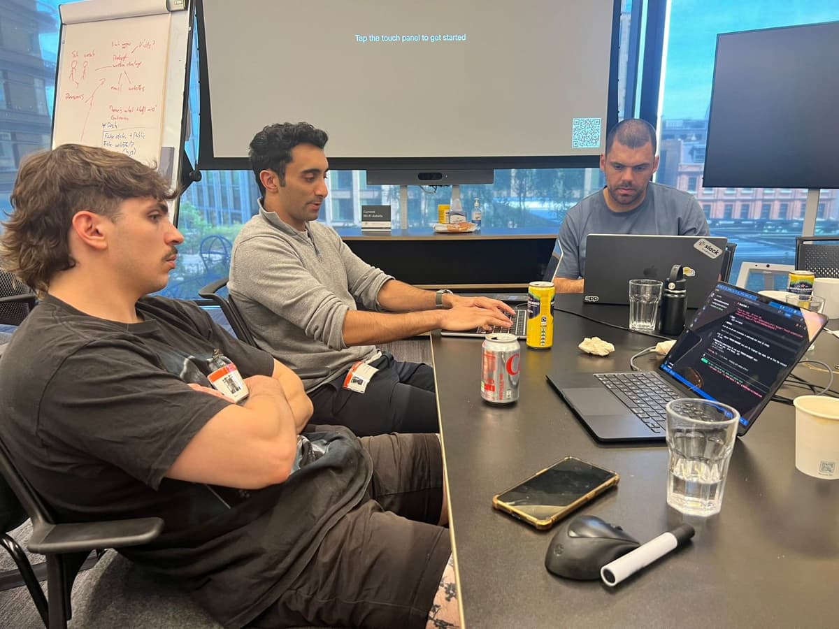 Svetoslav Petkov and team at the AWS Publishing Hackathon 2026
